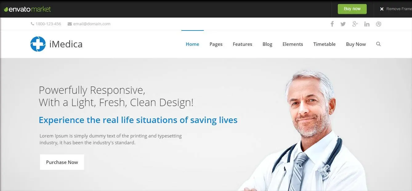 iMedica - Responsive Medical & Health WP Theme Preview - ThemeForest 3