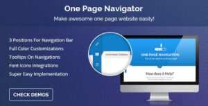 One Page Navigator for Visual Composer