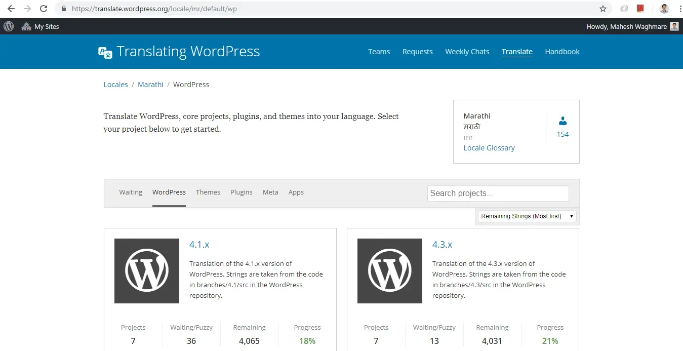 Journey Behind Translating the WordPress Bhari theme 1