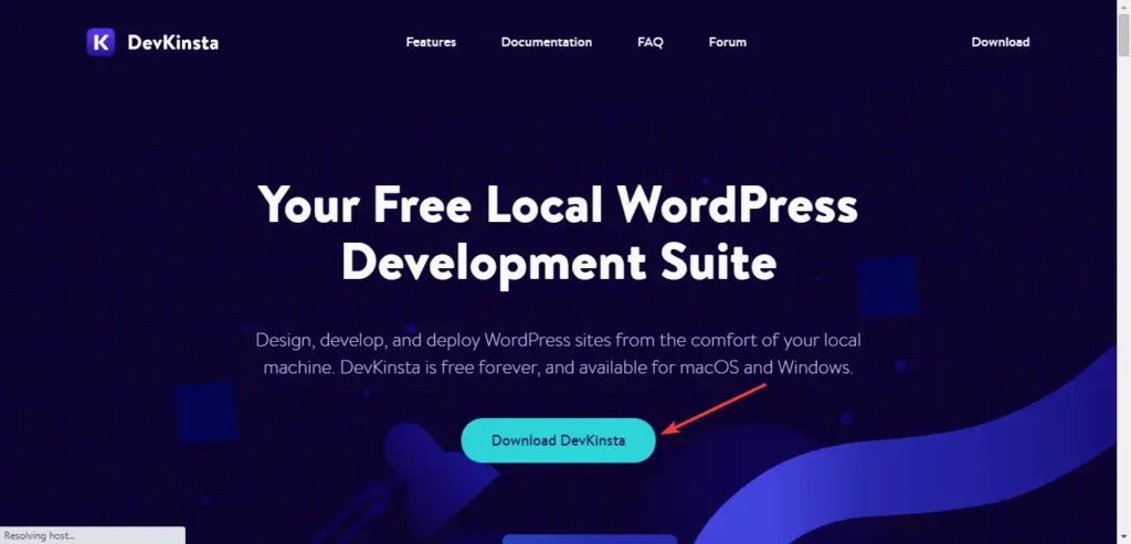DevKinsta - A Free Local WordPress Development 1