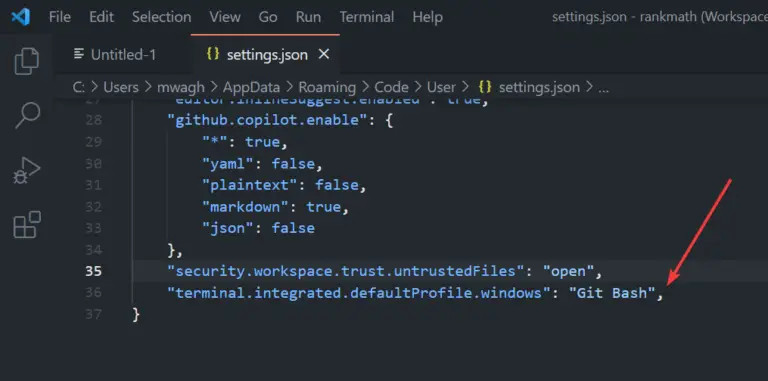 set-default-terminal