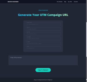 UTM Generator (aka UTM Builder) Online Tool